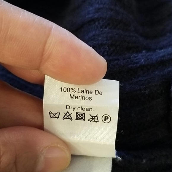 Madewell Pinewood 100% Merino Wool Sweater Navy XS - Picture 13 of 16